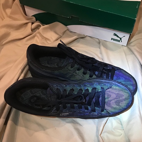 puma basket rainbow reflective